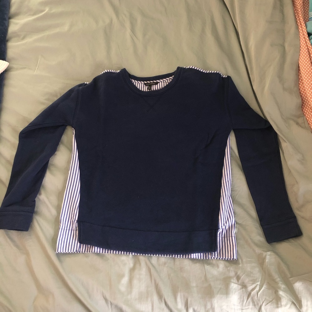 Banana Republic Poplin-back Sweatshirt